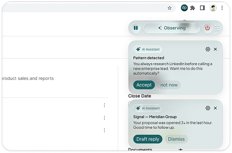 DealsPilot HubSpot CRM integration showing AI assistant panel